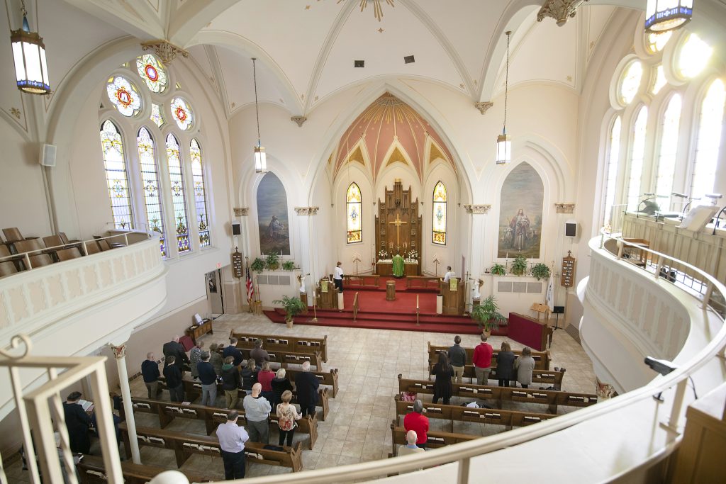 St. John’s Evangelical Lutheran Church exterior or sanctuary