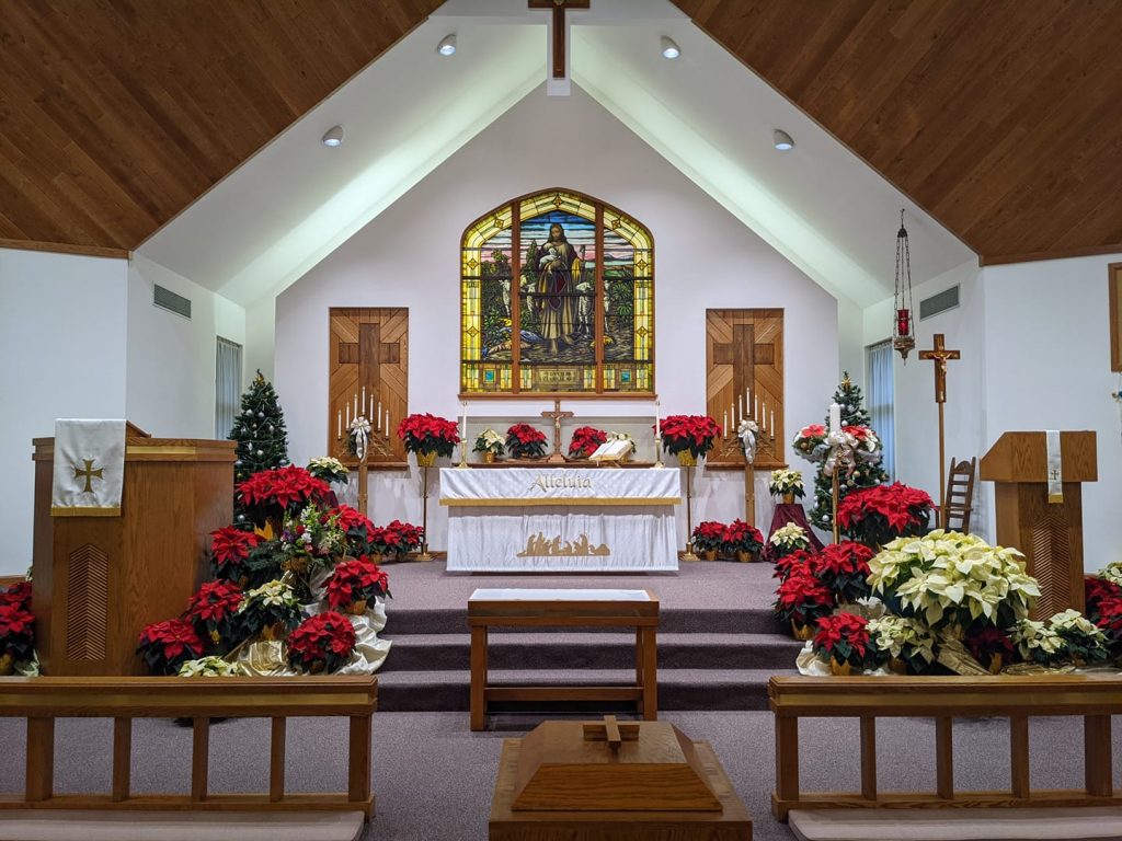 St. Peter’s Evangelical Lutheran Church exterior or sanctuary