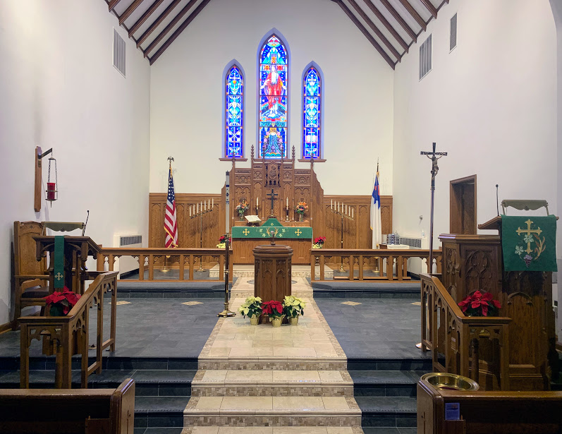 St. Peter’s Lutheran Church exterior or sanctuary